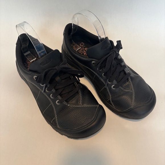 Keen womens black leather lace up casual Gorp GORPCORE Presidio Sneaker size 9.5 - Picture 2 of 10